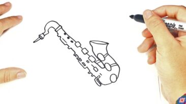 Cómo Dibujar un Saxofón